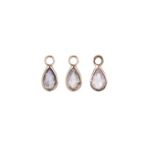 BRIOLETTE TEARDROP GEMSTONE CHARM