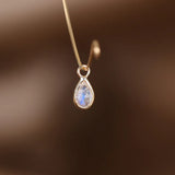 BRIOLETTE TEARDROP GEMSTONE CHARM