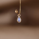 BRIOLETTE TEARDROP GEMSTONE CHARM