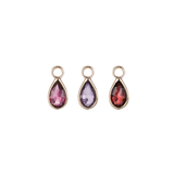 BRIOLETTE TEARDROP GEMSTONE CHARM