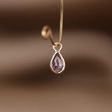 BRIOLETTE TEARDROP GEMSTONE CHARM