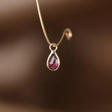 BRIOLETTE TEARDROP GEMSTONE CHARM