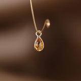 BRIOLETTE TEARDROP GEMSTONE CHARM