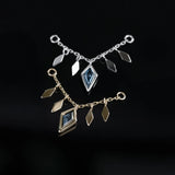 RHOMBUS TILE CHAIN - LONDON BLUE TOPAZ