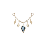 RHOMBUS TILE CHAIN - LONDON BLUE TOPAZ