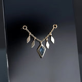 RHOMBUS TILE CHAIN - LONDON BLUE TOPAZ