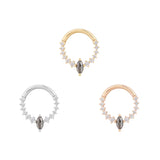 14k GOLD PHANTOM - GREY DIAMOND - CLICKER