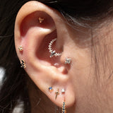 14k GOLD PHANTOM - GREY DIAMOND - CLICKER