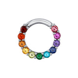 OAKTIER - RAINBOW MOONSTONE - HINGED RING