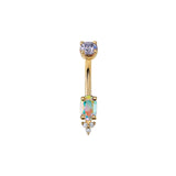 OVAL TRI ACCENT NAVEL CURVE