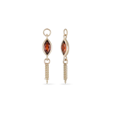 MARQUISE GEMSTONE TASSEL CHARM
