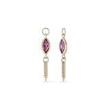 MARQUISE GEMSTONE TASSEL CHARM