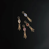 MARQUISE GEMSTONE TASSEL CHARM