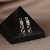 14k GENUINE DIAMOND TASSEL CHARM