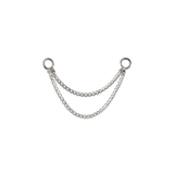 14k GOLD DIAMOND BOX DOUBLE BOX CHAIN