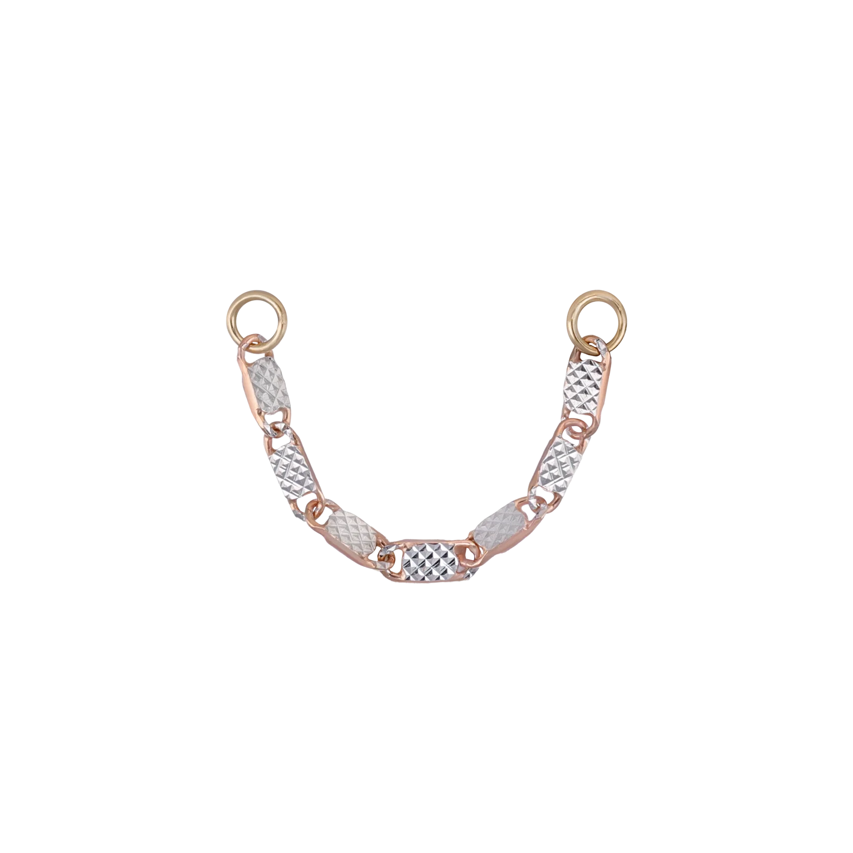 14k GOLD FANCY MF LINK CHAIN