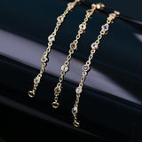 TINY BEZEL GEMSTONE LINK CHAIN