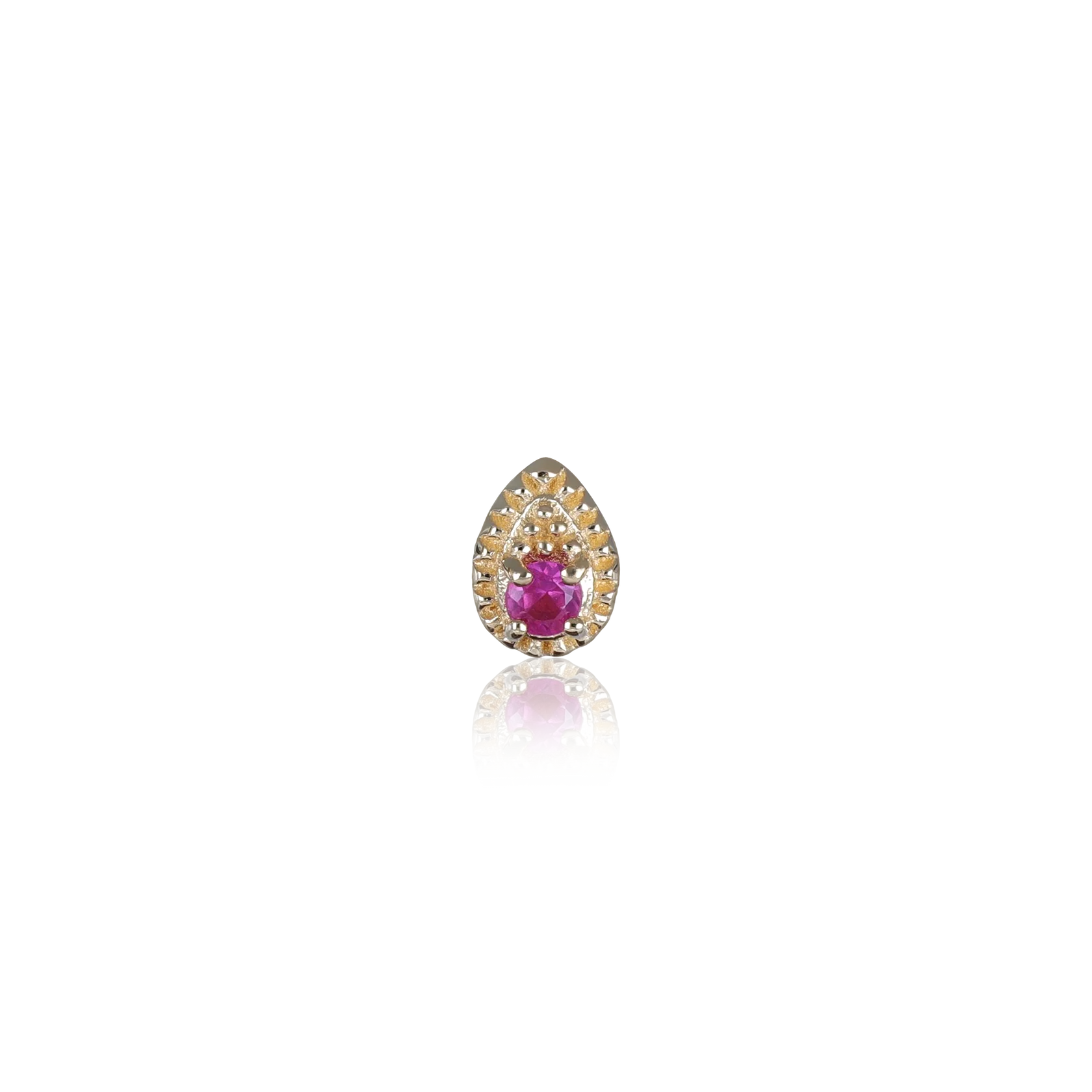 14K GOLD TINY TEARDROP