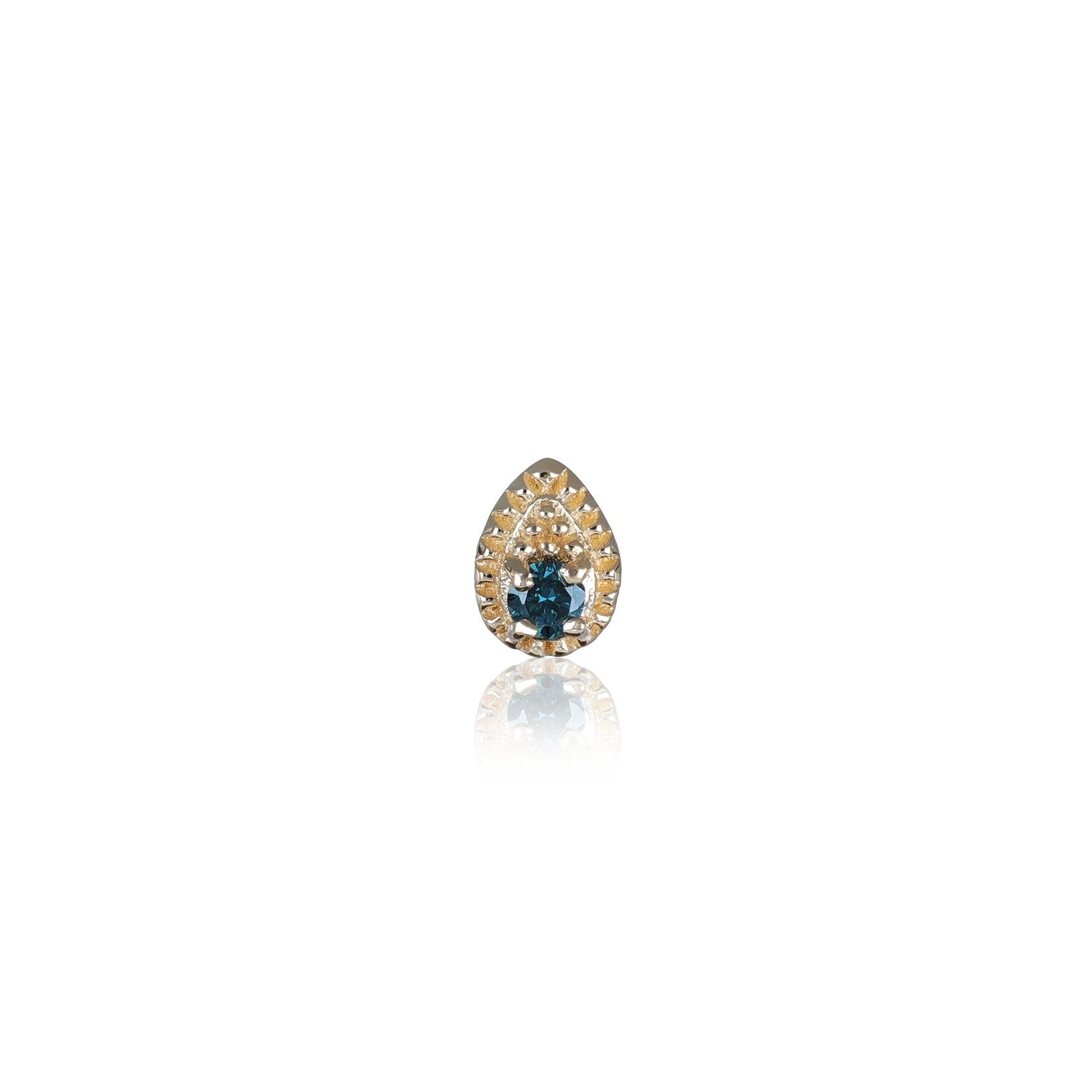 14K GOLD TINY TEARDROP