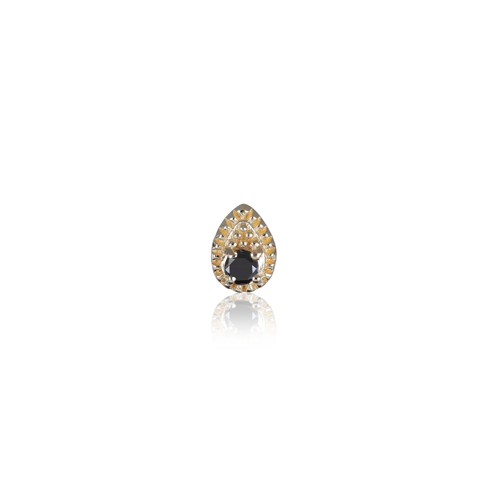 14K GOLD TINY TEARDROP