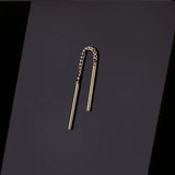 14k GOLD DIAMOND BOX THREADER CHAIN [SHORT]