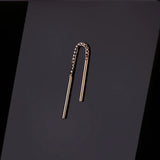 14k GOLD DIAMOND BOX THREADER CHAIN [SHORT]