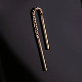 14k GOLD DIAMOND BOX THREADER CHAIN [SHORT]
