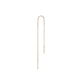 14k GOLD DIAMOND BOX THREADER CHAIN EARRING