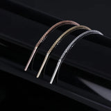 14k GOLD DIAMOND BOX THREADER CHAIN EARRING