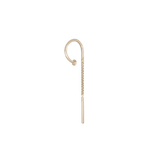 14k GOLD CLAW RING DIAMOND BOX THREADER CHAIN