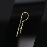 14k GOLD CLAW RING WITH TINY BARREL