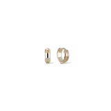 14K GOLD MICRO 5MM DIA-FACET HUGGIE RING