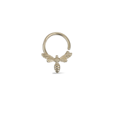 14k GOLD BEE RING