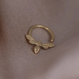 14k GOLD BEE RING