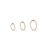14k GOLD CHARM LINK RING