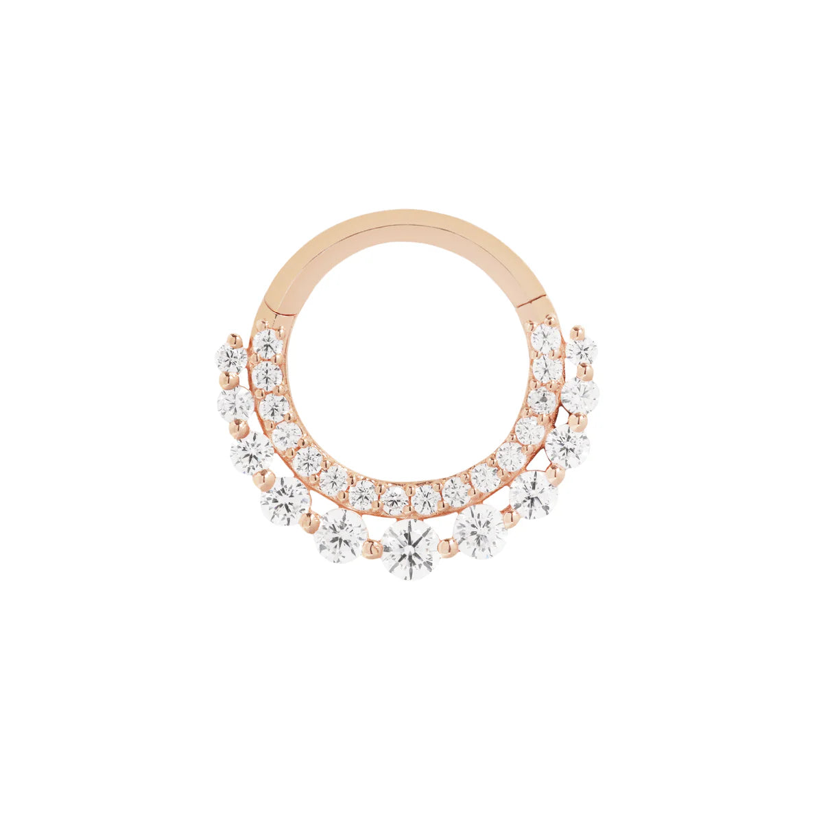 14k GOLD GL'AMOR - CZ - CLICKER