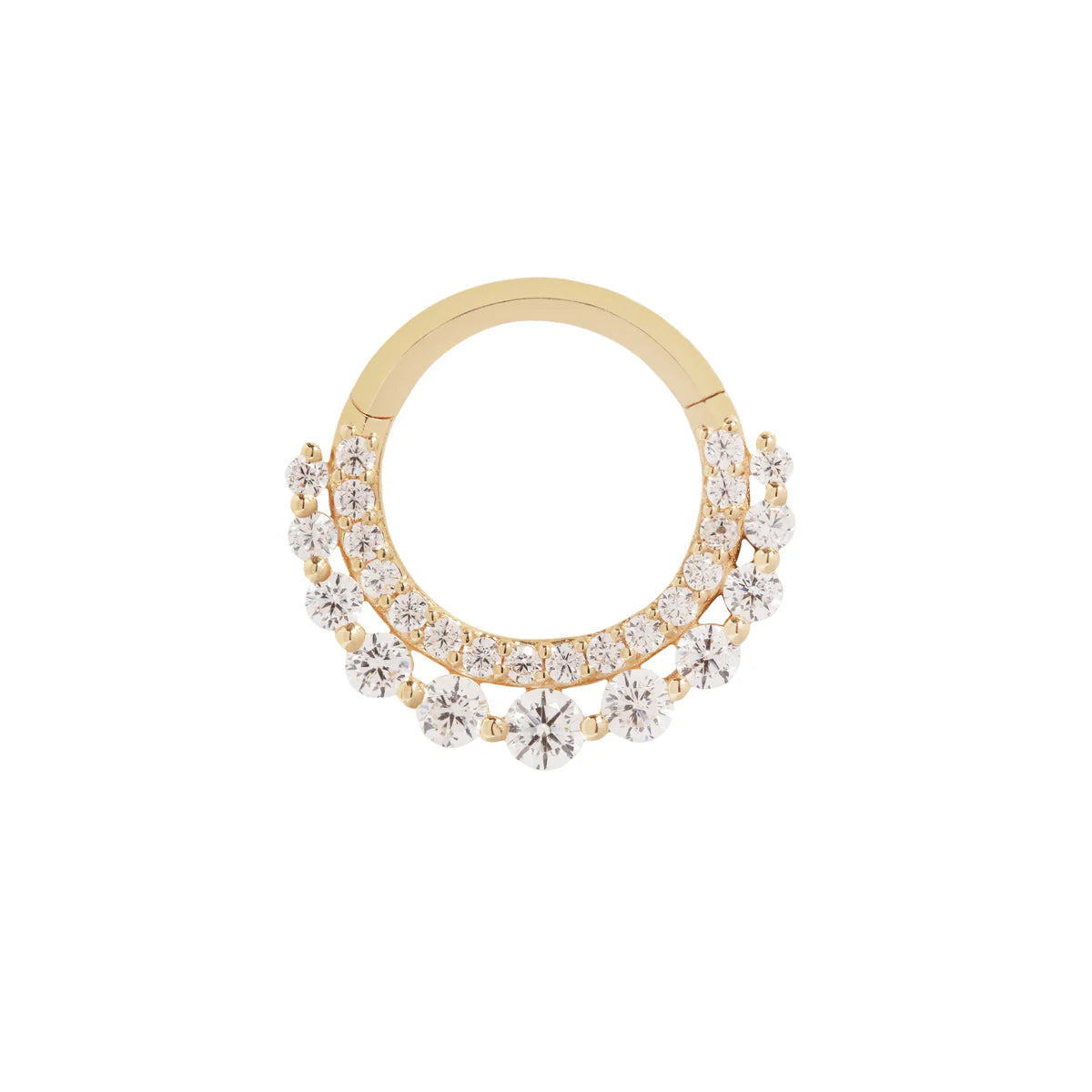 14k GOLD GL'AMOR - CZ - CLICKER