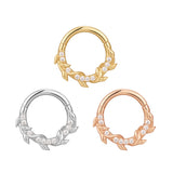 14k GOLD WILD HEARTS - CZ - CLICKER