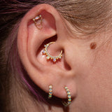 14k GOLD LILLIA - OPAL - CLICKER