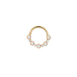 14k GOLD ARIANA - RAINBOW MOONSTONE - CLICKER
