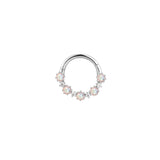 14k GOLD ARIANA - RAINBOW MOONSTONE - CLICKER