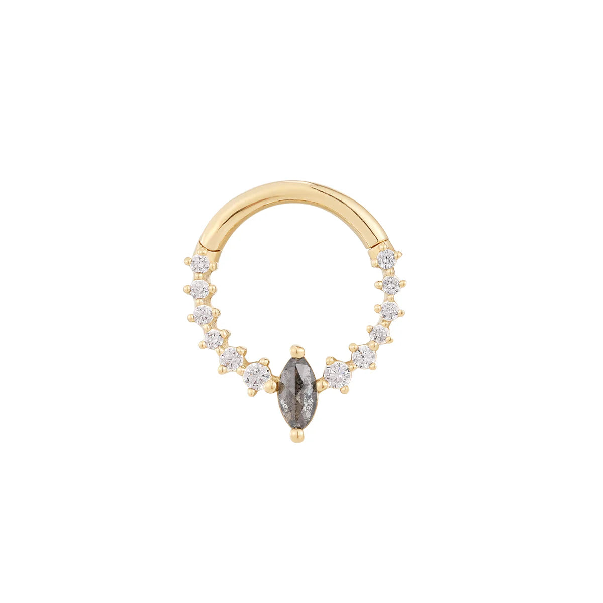 14k GOLD PHANTOM - GREY DIAMOND - CLICKER