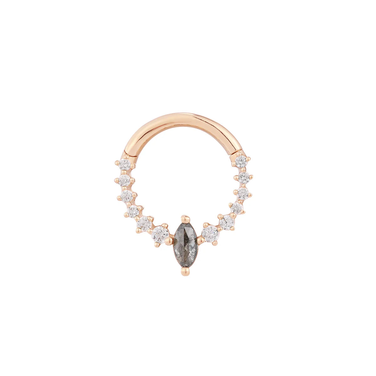 14k GOLD PHANTOM - GREY DIAMOND - CLICKER