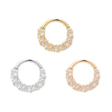 14k GOLD PETTY CASH CZ CLICKER