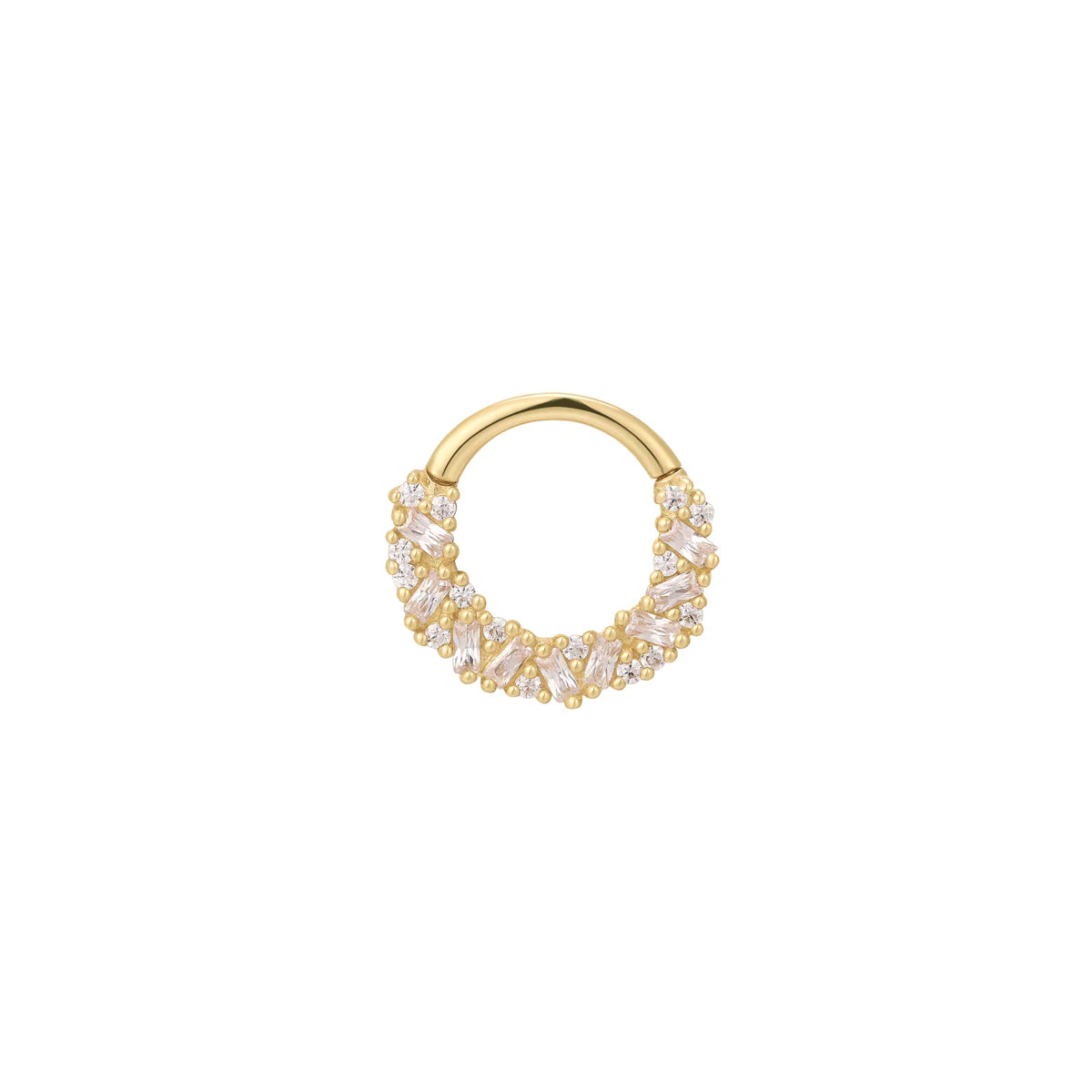 14k GOLD PETTY CASH CZ CLICKER
