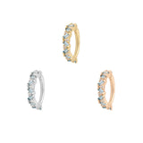 14k GOLD LAGUNA - LONDON BLUE TOPAZ CLICKER