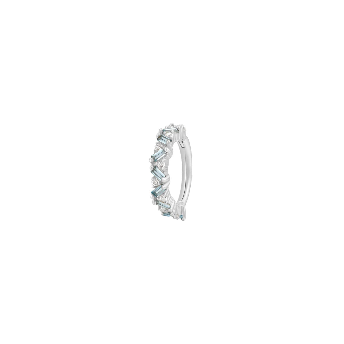 14k GOLD LAGUNA - LONDON BLUE TOPAZ CLICKER