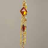 14K GOLD GARNET AND RUBY CHARM