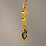 14K GOLD MYSTIC TOPAZ CHARM