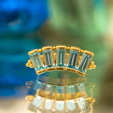 BAGUETTE PANARAYA  SWISS BLUE TOPAZ